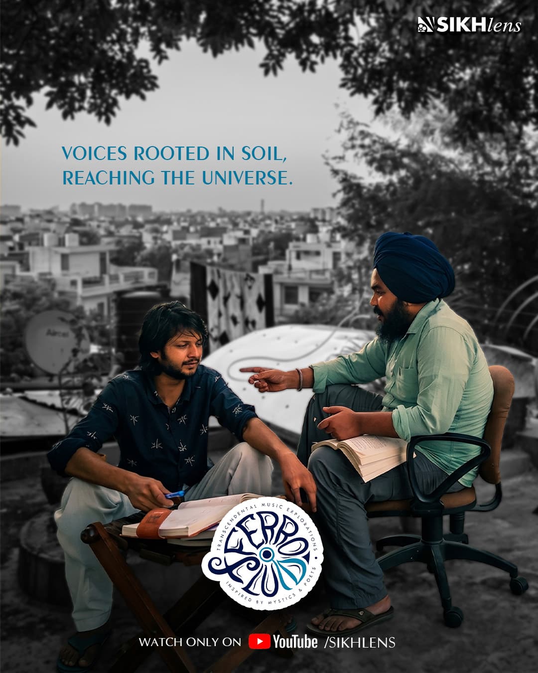 A rooftop. Two musicians. One ongoing discussion about a poem.