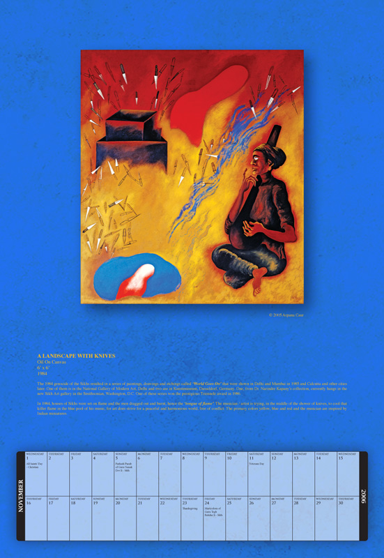November: A LANDSCAPE WITH KNIVES