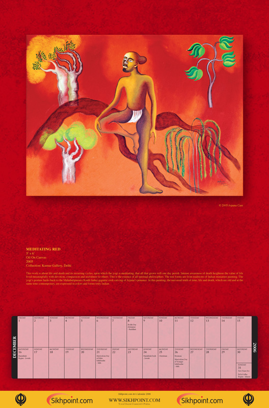 December: MEDITATING RED