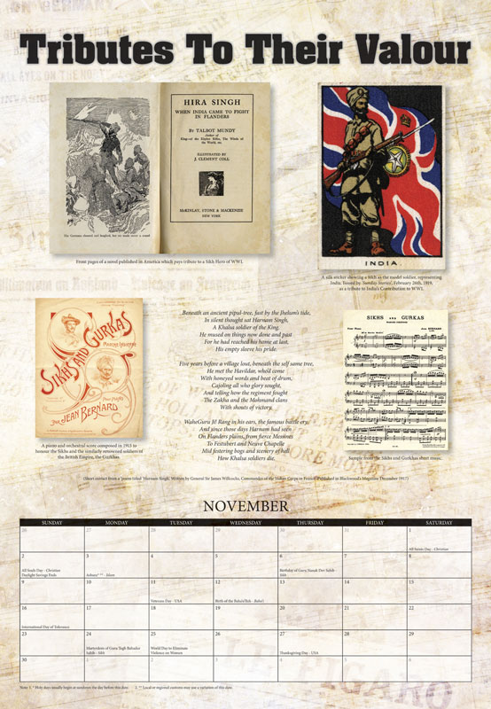 November: Tributes To Their Valour