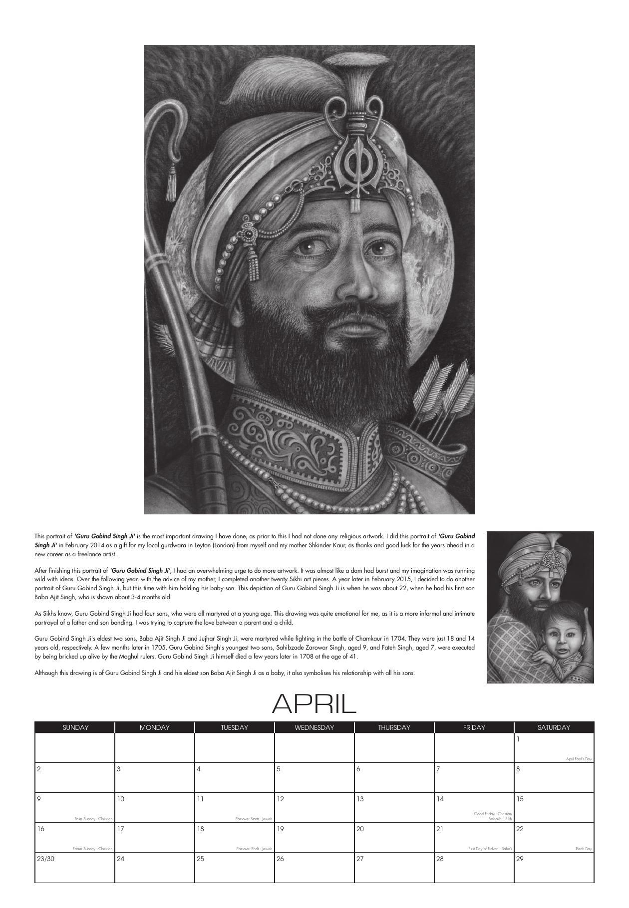 April: Guru Gobind Singh Ji And Baby