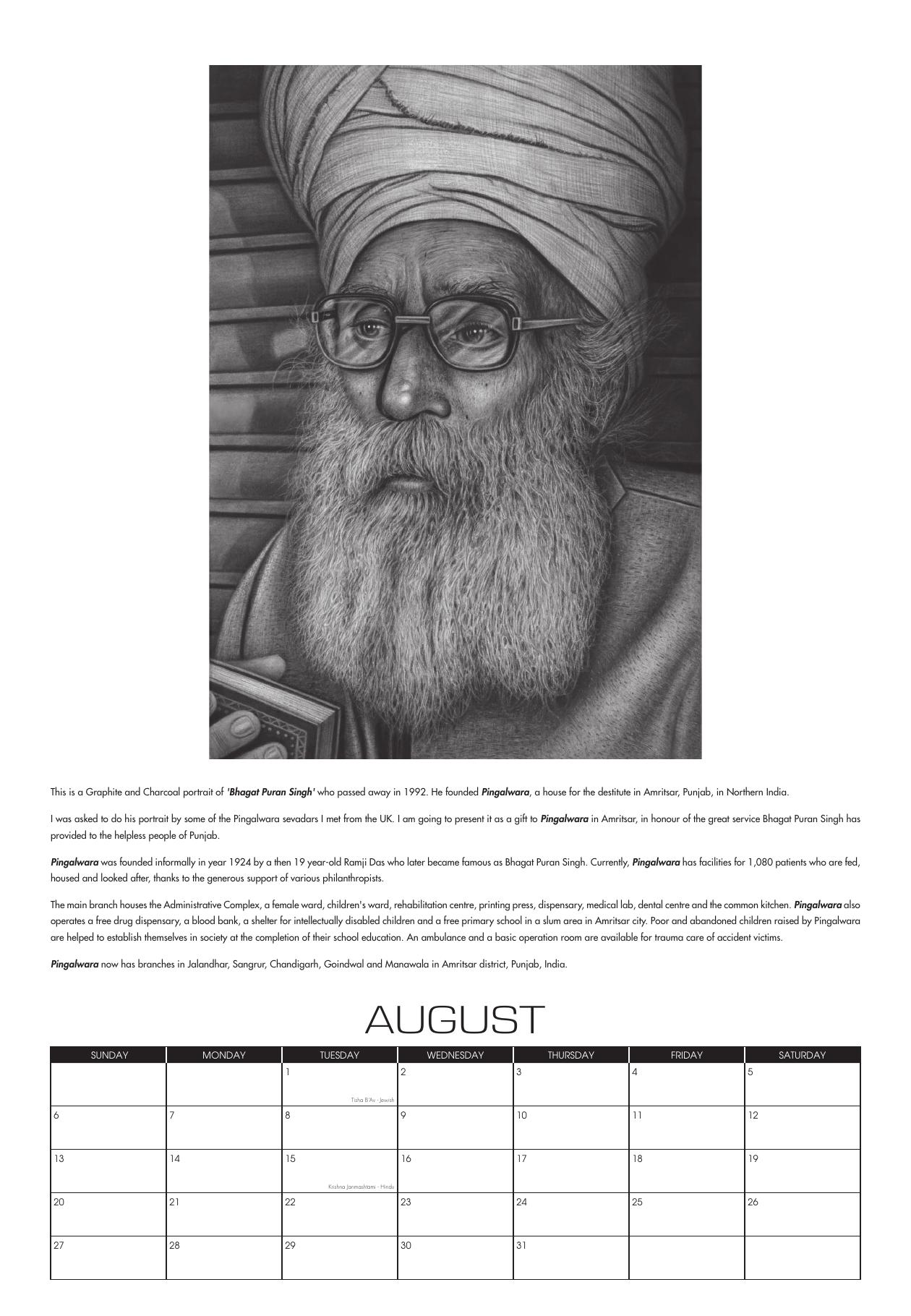 August: Bhaga Puran Singh
