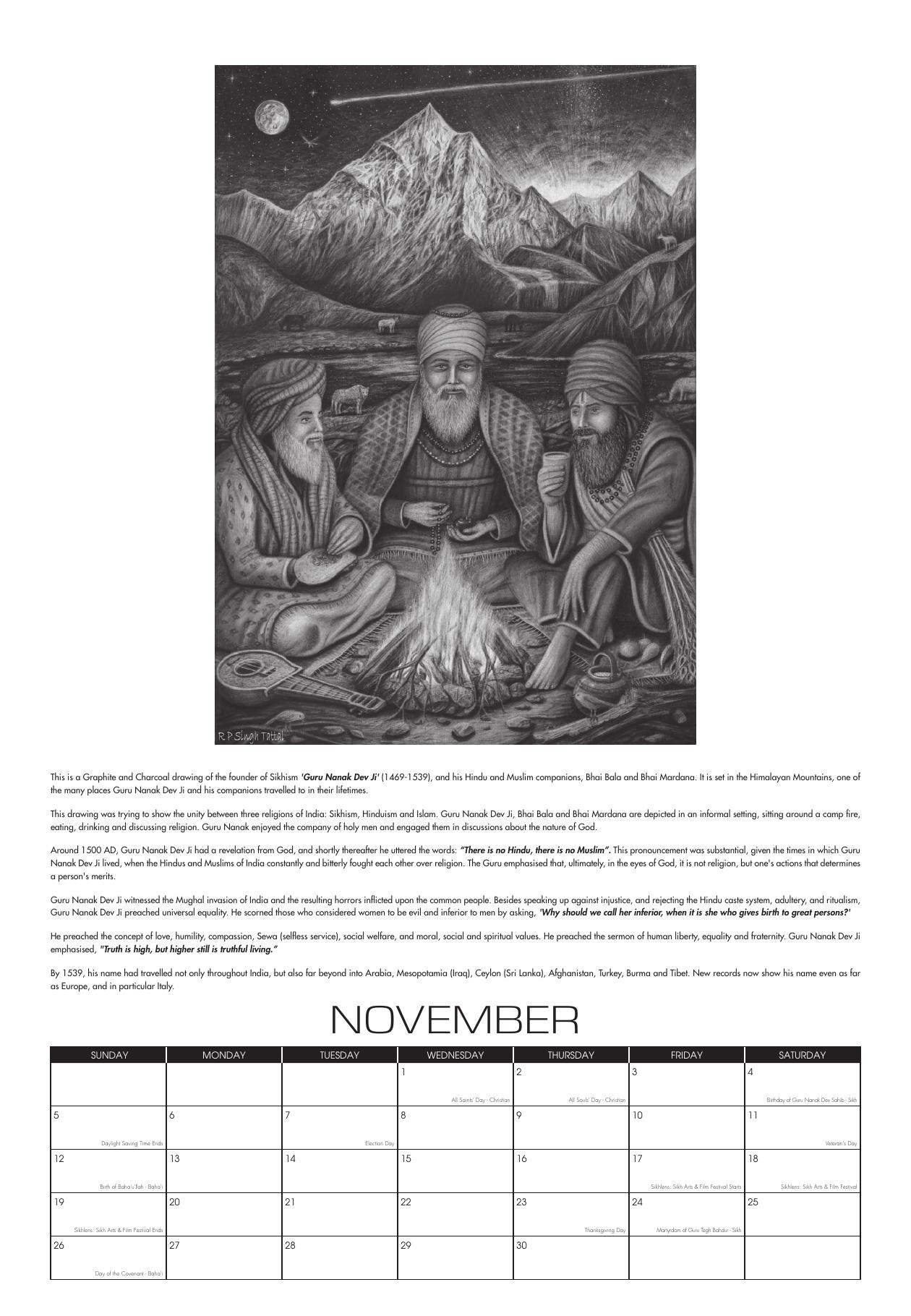 November: Guru Nanak Dev Ji