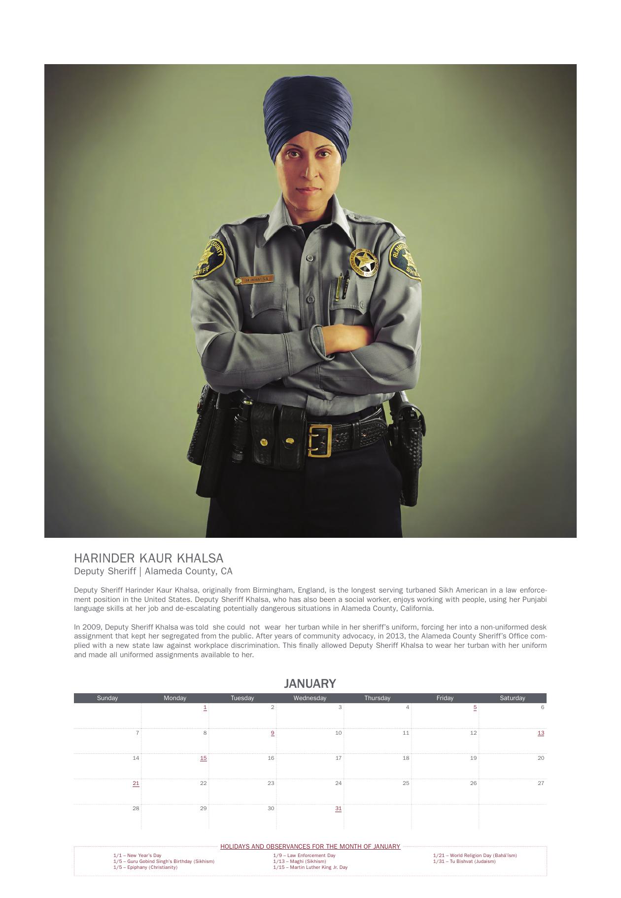 January: HARINDER KAUR KHALSA