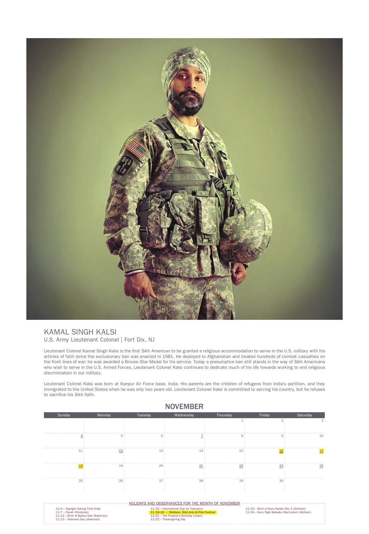 November: KAMAL SINGH KALSI