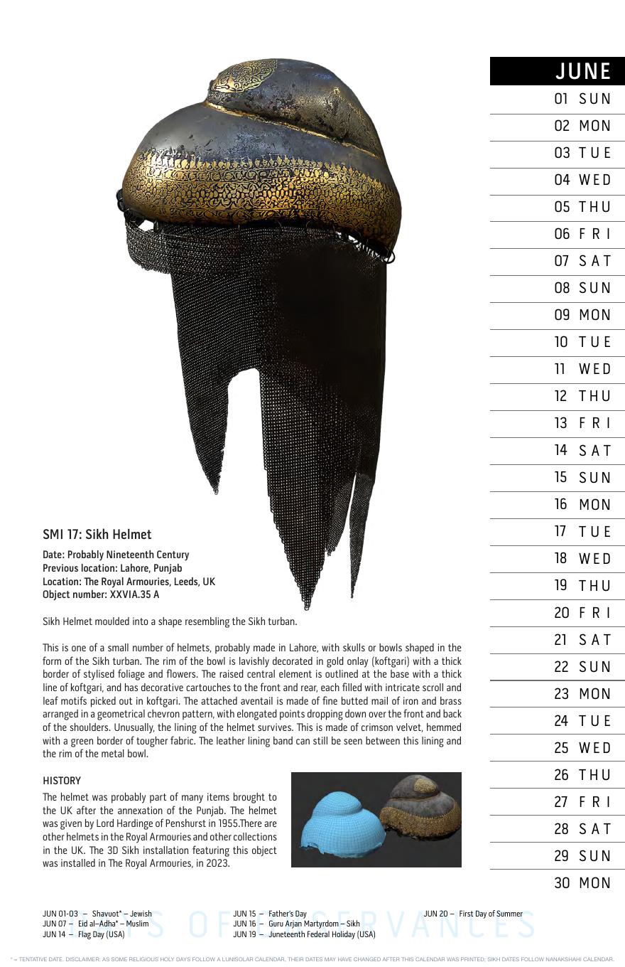 June: Sikh Helmet