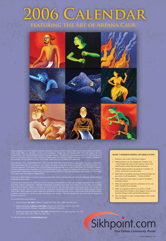 2006 Sikhpoint Calendar: Arpana Caur, Arpana Caur