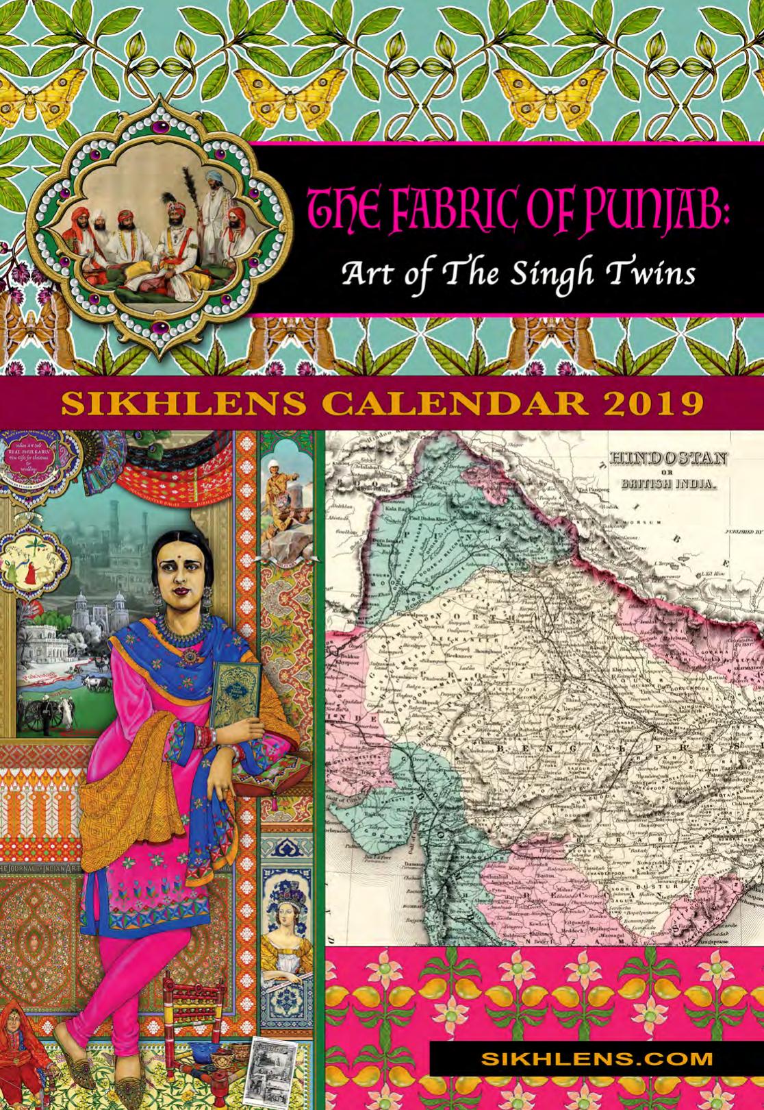 2019 Sikhlens Calendar: The Fabric of Punjab, The Singh Twins