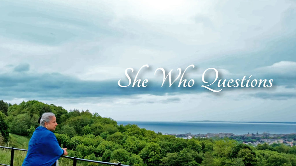 She Who Questions Title Screen